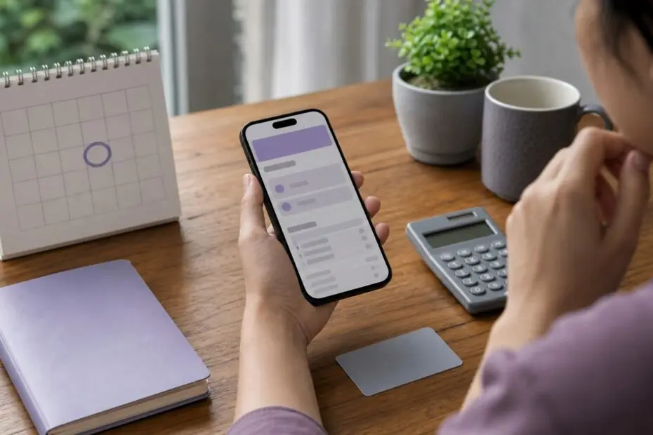 Persona revisando un microcrédito y su fecha de vencimiento